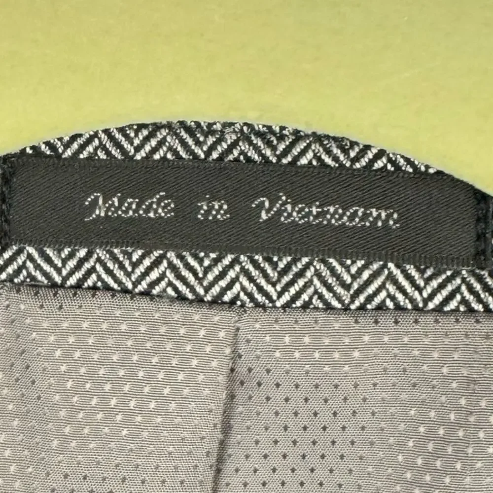 Michael Michael Kors Gray Herringbone Lined‎ Rayon Single Breasted Blazer 46L